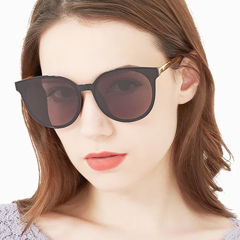 Óculos de sol redondo moda Oversized