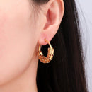 Conjunto com 3 Pares de Brincos de argola estilo Indiano