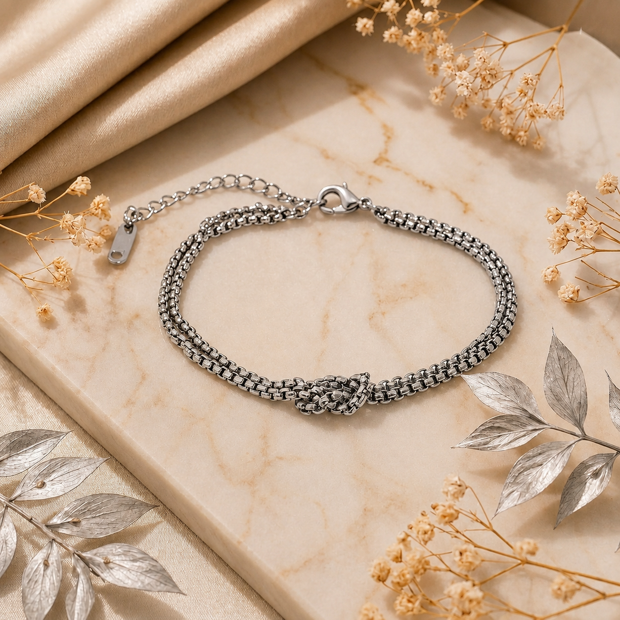 Pulseira Dupla Nó Elegance