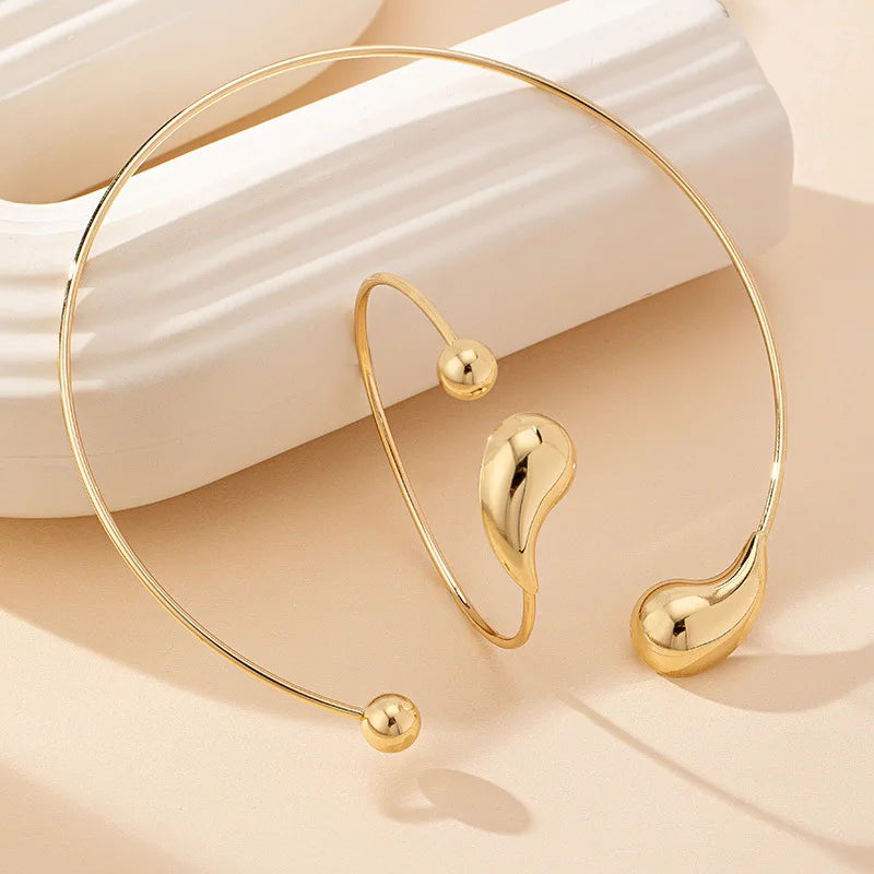 Conjunto Gotas Douradas