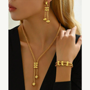 Conjunto de 3 peças/Brincos/Pulseira/Colar