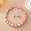 Conjunto em Pérolas sintéticas - Colar e Brincos