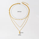 Colar em trio com Pingente Cruz