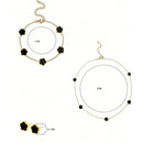 Conjunto - 3 Peças-Colar/Pulseira/Brincos - varias cores