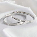 Conjunto de 2 Peças de Braceletes com pontos de luz e zircônia