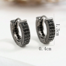 Brincos de argola com micro zircônia