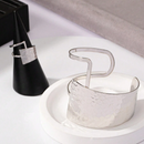 Conjunto Moderno - Martelado - 1 Bracelete e 1 anel