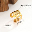 anel de aço inoxidável, aliança de namoro aço inoxidavel, alianca aco inoxidável, aliança aço inoxidável fica preta, aliança de compromisso aço inoxidável, anel aço inoxidável banhados a ouro, anel aço inoxidável dourado, anel ajustável, aliança ajustavel, aliança de namoro ajustável, Anel Fios