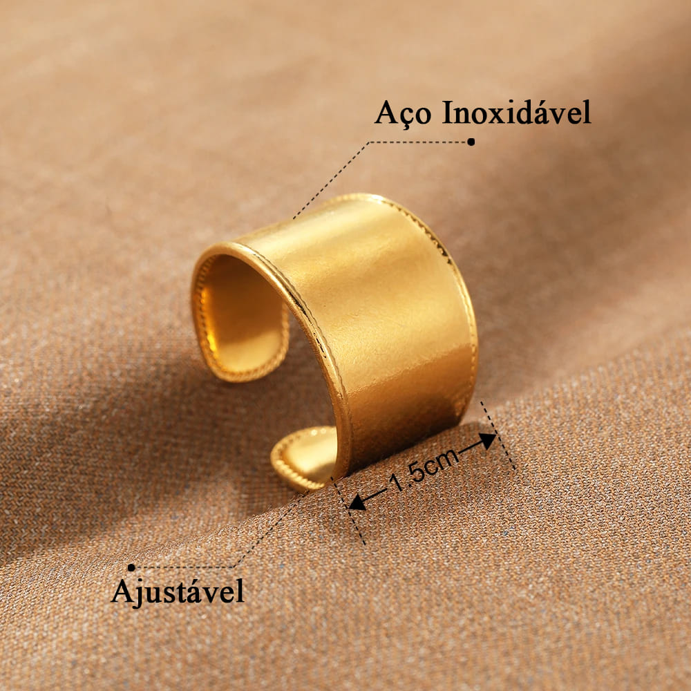 anel de aço inoxidável, aliança de namoro aço inoxidavel, alianca aco inoxidável, aliança aço inoxidável fica preta, aliança de compromisso aço inoxidável, anel aço inoxidável banhados a ouro, anel aço inoxidável dourado, anel ajustável, aliança ajustavel, aliança de namoro ajustável, Anel Robusto