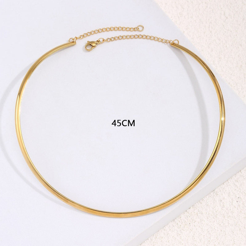 Chocker em formado de Aro em aço inoxidável.