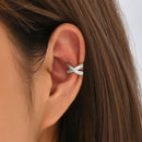 Brinco/Piercing Fake X com Zircônias