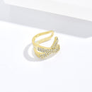 Brinco/Piercing Fake X com Zircônias