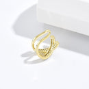 Brinco/Piercing Fake X com Zircônias