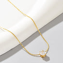 Colar Ponto de Luz de zircônia