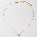 Colar Ponto de Luz de zircônia