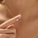 Colar Ponto de Luz de zircônia