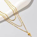 Colar em trio com Pingente Cruz