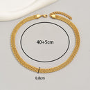 Chocker Grossa de malha rendada