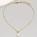 Colar com Pingente de madrepérola sintética