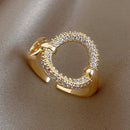 Anel União com zircônias