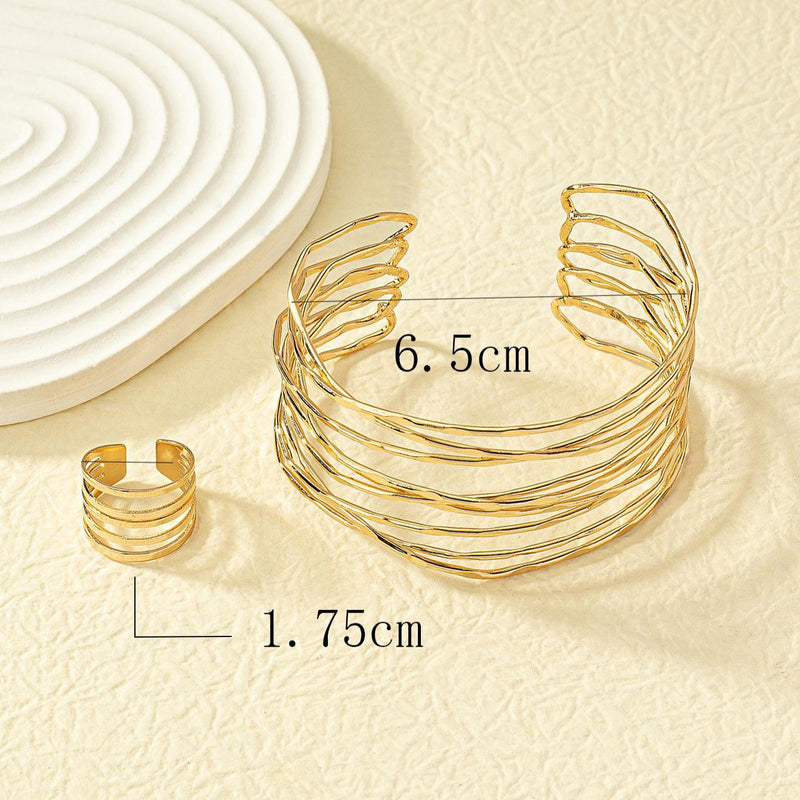 Conjunto Fios - 1 bracele e 1 anel