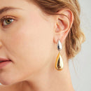 Brincos - Gotas Duplas em 2 tons