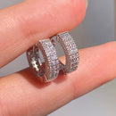 Brincos de argola com micro zircônia