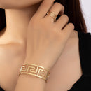 Conjunto Romano - 1 bracelete e 1 anel