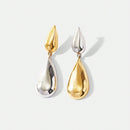 Brincos - Gotas Duplas em 2 tons