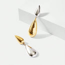 Brincos - Gotas Duplas em 2 tons