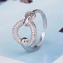 Anel União com zircônias