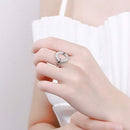 Anel União com zircônias