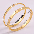 Conjunto de 2 Peças de Braceletes com pontos de luz e zircônia