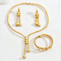 Conjunto de 3 peças/Brincos/Pulseira/Colar
