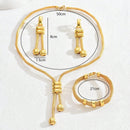 Conjunto de 3 peças/Brincos/Pulseira/Colar