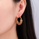 Conjunto com 3 Pares de Brincos de argola estilo Indiano