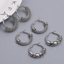 Conjunto com 3 Pares de Brincos de argola estilo Indiano