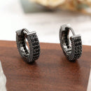 Brincos de argola com micro zircônia