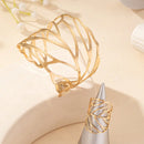 Conjunto Folha - 1 bracele e 1 anel