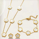 Conjunto - 3 Peças-Colar/Pulseira/Brincos - varias cores