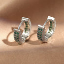 Brincos de argola com micro zircônia