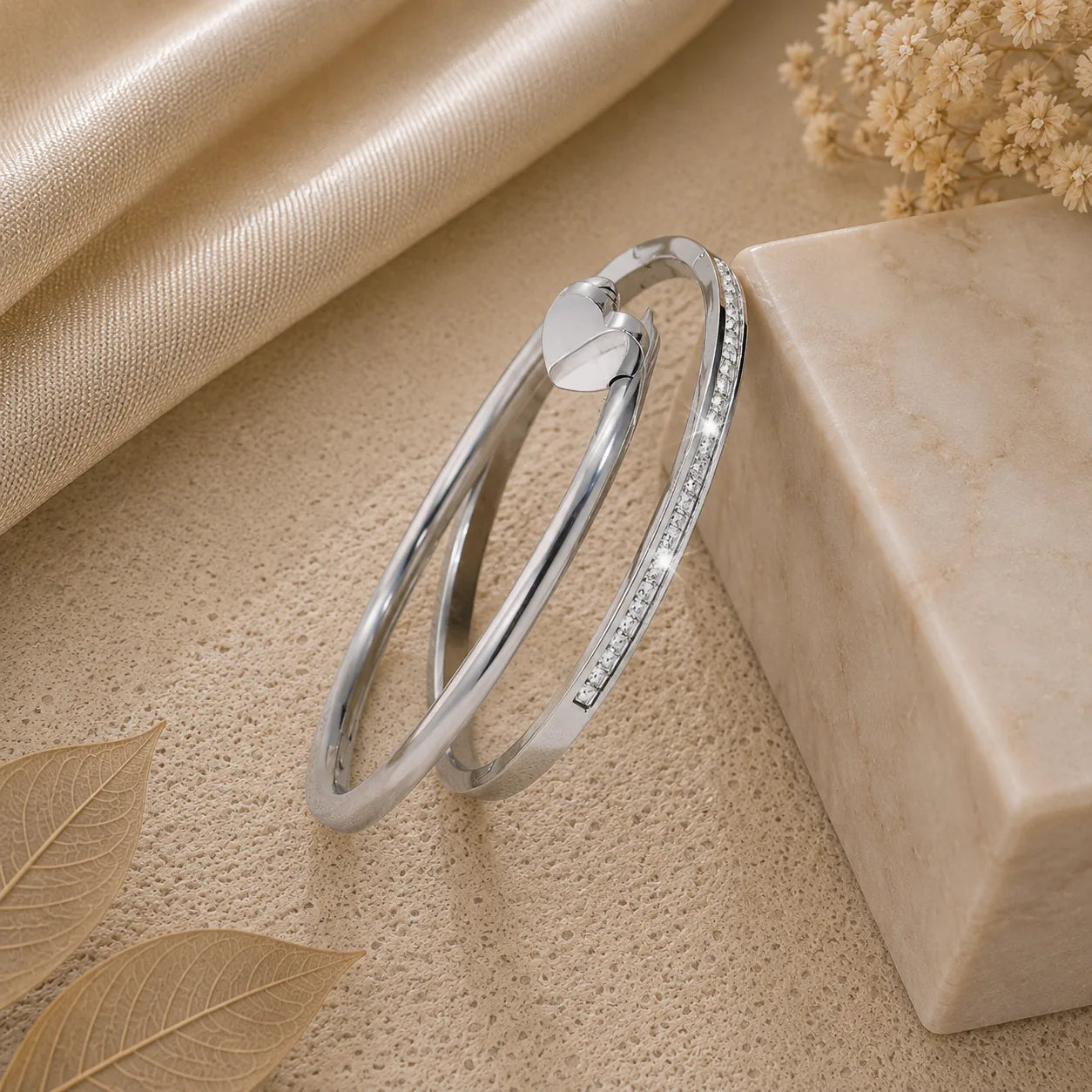 Conjunto de Braceletes Prego
