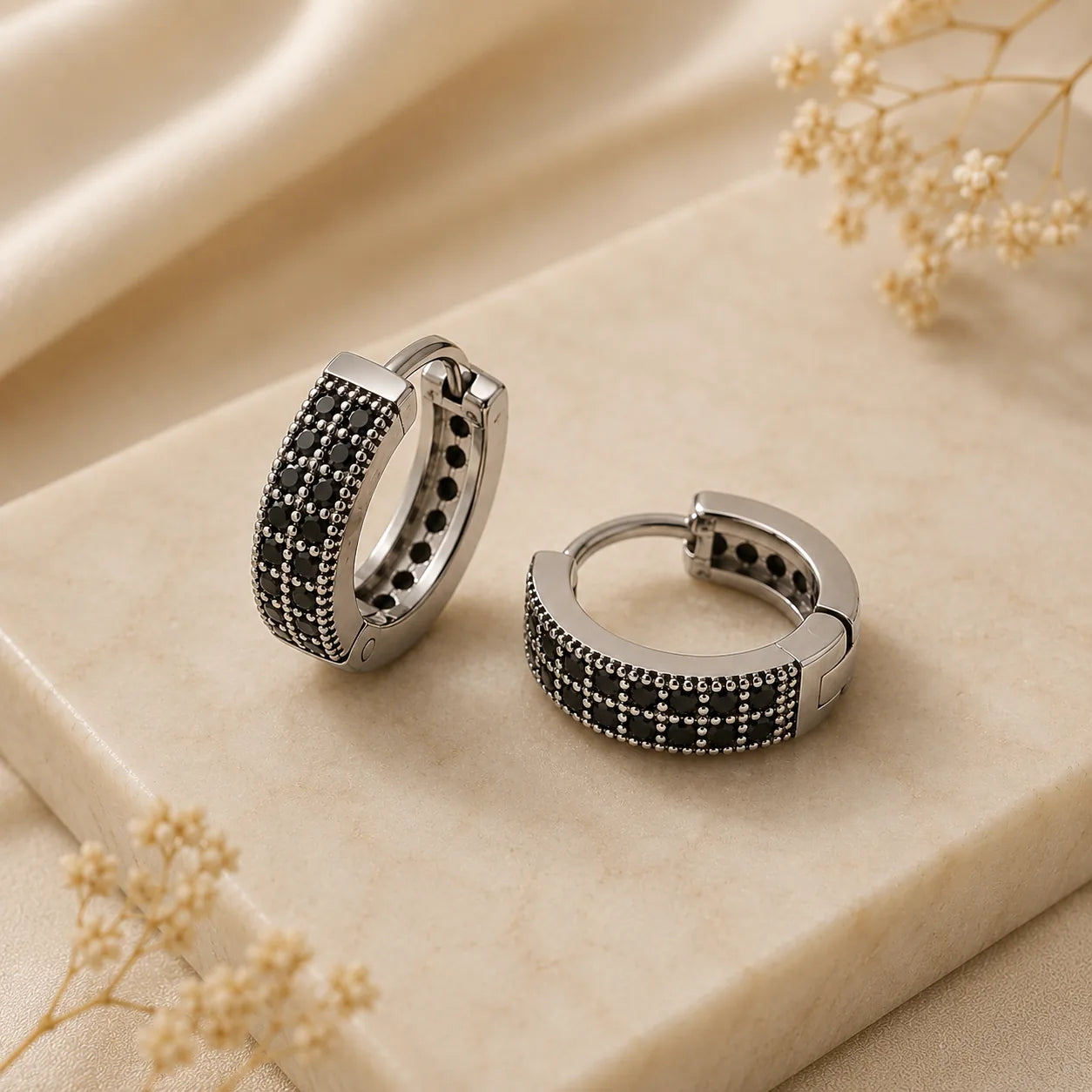 Brincos Argola Premium com Micro Zircônias