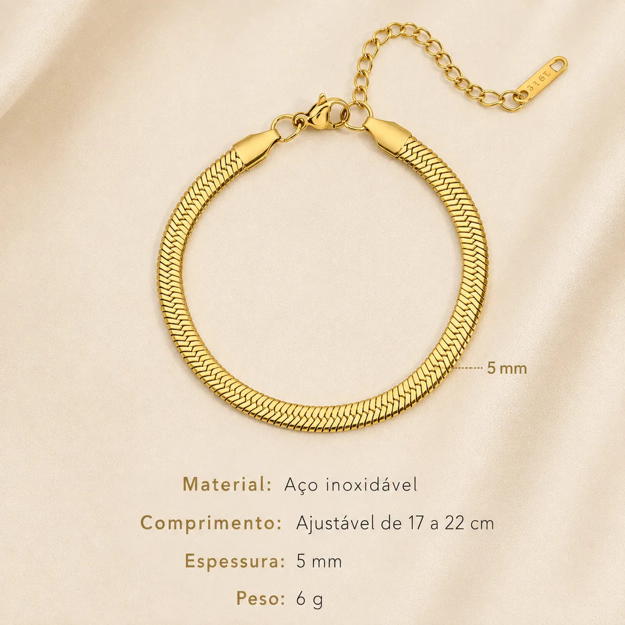 Pulseira Escama de Peixe