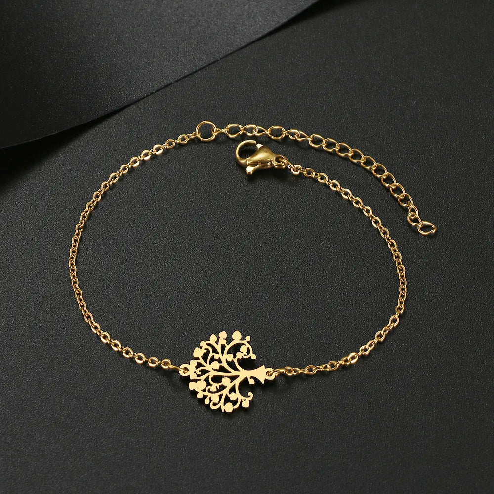 pulseira de aço inoxidável, pulseira banhada a ouro, pulseira com pingente, pulseira folheada a ouro, pingente pulseira, pingente de pulseira, pulseira de pingentes,