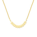 colar com pingente, colar banhado a ouro, corrente de aço inoxidável, colar aço inoxidável, colares em aço inoxidável, colar folhas de aço inoxidável