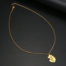 colar com pingente, colar banhado a ouro, corrente de aço inoxidável, colar aço inoxidável, colares em aço inoxidável, colar maternidade de aço inoxidável