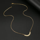 colar com pingente, colar banhado a ouro, corrente de aço inoxidável, colar aço inoxidável, colares em aço inoxidável, colar folhas de aço inoxidável