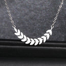 colar com pingente, colar banhado a ouro, corrente de aço inoxidável, colar aço inoxidável, colares em aço inoxidável, colar folhas de aço inoxidável