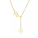 colar com pingente, colar banhado a ouro, corrente de aço inoxidável, colar aço inoxidável, colares em aço inoxidável, colar Estetoscópio de aço inoxidável